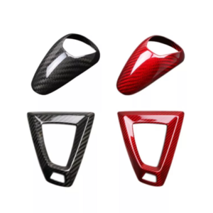 BMW gear knob/gear surround cover carbon/red